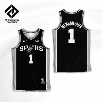 Black San Antonio Spurs NBA Button Baseball Jersey Mens XL #73 Stitched Spur