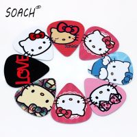 SOACH 10pcs New cartoon cat bass guitar paddle Thickness 0.71mm plastic accessories acoustic guitar pick guitar picks