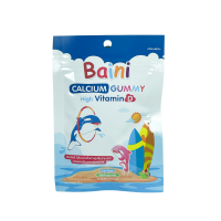 Baini Calcium Gummy แคลเซียม กัมมี่ส์ เจลลี่ แคลเซียม เยลลี่ 1 ชิ้น ให้แคลเซียม 9 กรัม ซอง 10 ชิ้น