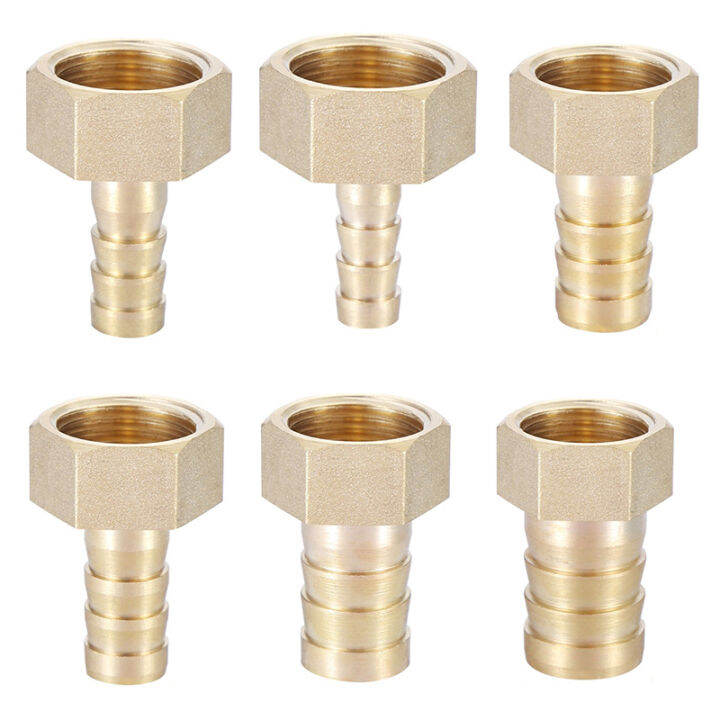 Brass Hose Fitting Barb Tail Bsp Female Thread Copper Connector for 6mm