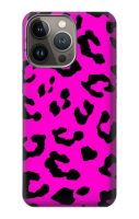 เคสมือถือ iPhone 14 Pro Max ลายลายเสือดาวสีชมพู Pink Leopard Pattern Case For iPhone 14 Pro Max