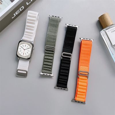 Alpine Loop Strap untuk Apple Watch Band Ultra 49Mm 44Mm 40Mm 45 Mm 41Mm 42Mm 38Mm 45 Mm Nylon Bracelet IWatch Series 7 6 5 4 Se 8