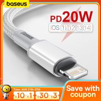 Baseus สายเคเบิล USB C 20W สำหรับ14 13 12 11 Pro Max XR PD ชาร์จเร็วสำหรับสายชาร์จสำหรับ Macbook Ipad ชนิด C