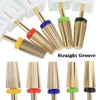 Straight Groove 5 in 1 Carbide Nail Drill Bits 3/32 39; 39; Milling Cutter With Cut Drills Carbide Manicure Remove Gel Nails Accessory