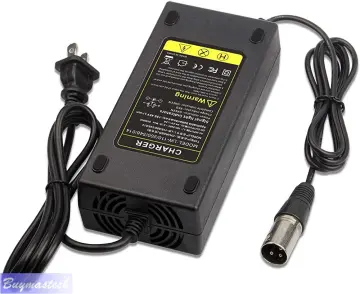 54.6V 2A 4A Power Supply Adapter Charger 3 Prong Jack GX16 for