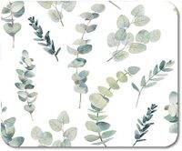 Gaming Mouse Pad Watercolor Eucalyptus Branches Pattern Hand Painted Floral with 9.5 x 7.9 inch Office Nonslip Rubber Mousepad