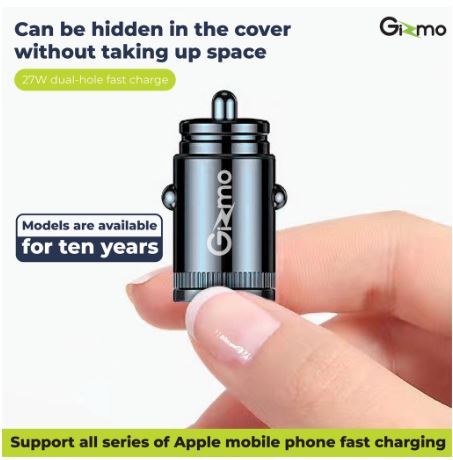 gizmo-flash-sale-ราคาพิเศษ-new-30w-mini-fast-car-charger-gg-017-ที่ชาร์จในรถยนต์-ใช้กับช่องจุดบุหรี่ในรถยนต์