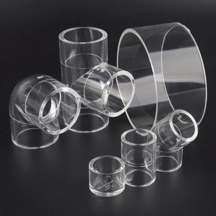 [HOT W] 1pc Hi Quality 20 32mm Transparent Pipe Fittings Aquarium Fish