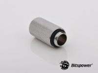 (2 PCS) G1/4" Silver Shining IG1/4" Extender-30MM