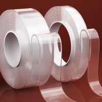 【YF】✉  New 5/10M Tape Sided Transparent Reusable Adhesive Tapes Cleanable Supplies