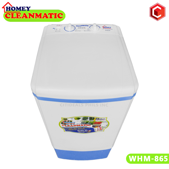 Single Tub Washing Machine 7.5kg Homey Cleanmatic WHM865 Lazada PH