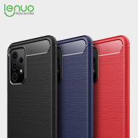 Lenuo สำหรับ Samsung Galaxy A04s A13 A23 A33 A53 5G A52 A52s-คาร์บอนไฟเบอร์ซิลิโคน Brushed โทรศัพท์มือถือ TPU ปกหลัง