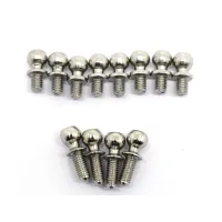 12Pcs Metal M3 Hex Ball Head Screws for 144001 144002 124016 124017 124018 124019 RC Car Spare Parts Accessories