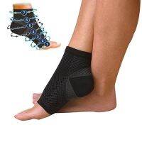 【jw】♂♈  Size S-2XL 2Pairs Socks Foot Compression Sleeve Anti Plantar Support Anklets Protector Basketball Soccer Ankle