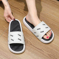 Women Men Outside Runway Slippers Alphabet Summer Casual Shoes Man EVA Soft Thick Sole Non-slip Outdoor Couple Slide Sandals