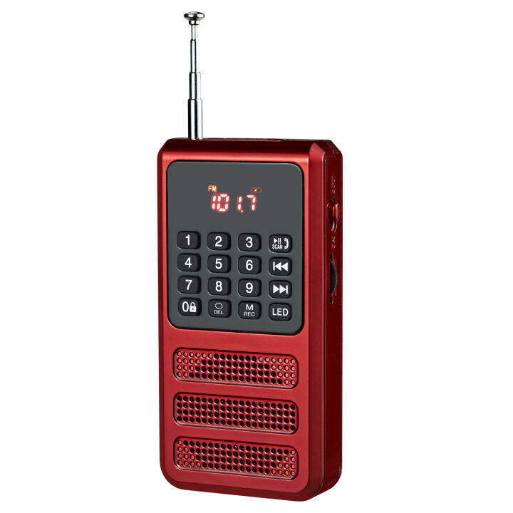 Radio FM Bluetooth Mini Tiện Dụng, Radio Walkman Bỏ Túi Có Máy Ghi Âm, Máy  Nghe Nhạc MP3 Thẻ TF, Radio Nhỏ Hoạt Động Bằng Pin Sạc Được 