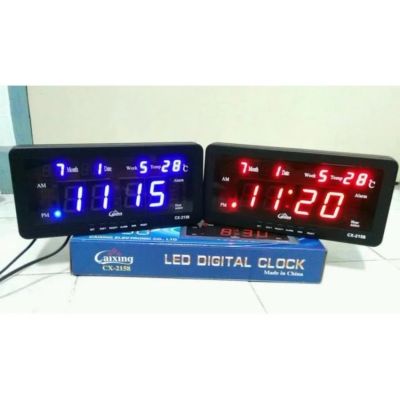 FTEE78นาฬิกาดิจิตอล (CX2158) 21.5X10.3X3CM นาฬิกา ตั้งโต๊ะ LED DIGITAL CLOCK นาฬิกาแขวน นาฬิกาตั้งโต๊ะ นาฬิกา นาฬิกาดิจิตอล นาฬิกาแขวน นาฬิกาตั้งโต๊ะ สุ่มสี