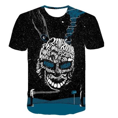 Donnie Darko 3D พิมพ์สบายๆเสื้อยืด Hip Hop Tee เสื้อ Harajuku สไตล์ Tops เสื้อผ้าแฟชั่นสำหรับผู้หญิง/ผู้ชาย