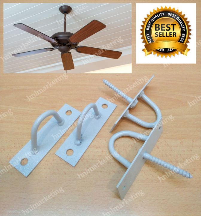 CEILING FAN HOOK U TPYE METAL CONCRETE & WOOD Lazada