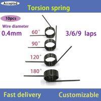 Wire Diameter 0.4mm Angle 60/90/120/180 Degree Torsion Spring V-Shaped Torsion Spring (10PCS) Spine Supporters