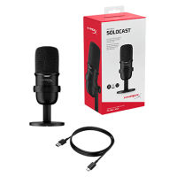 MicroPhone Use HyperX SoloCast ไมโครโฟน USB สีดำ