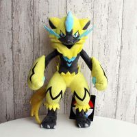 JDTYJDT สำหรับเด็ก ของเล่น หมอนตุ๊กตา Zeraora นุ่มยัดไส้ ของตกแต่งบ้าน ของเล่นยัดไส้ ของเล่นตุ๊กตาโปเกมอน ตุ๊กตาตุ๊กตา เกม plushie ของเล่น