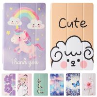 {RUBBIE Shell}สำหรับ iPad 6th 7th 8th Gen กรณี Kawaii ยูนิคอร์นเด็กปกคลุมสำหรับ iPad 9.7 10.2 10.5กรณีสำหรับ iPad 5 6 7 8อากาศ1 2 3กรณี C Oque F Unda