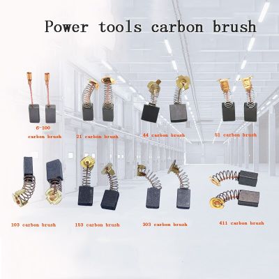 Power Tool Carbon Brushes Electric Hammer Angle Grinder Graphite Brush Replacement For Motors Dremel Rotary Too Tool Rotary Tool Parts Accessories