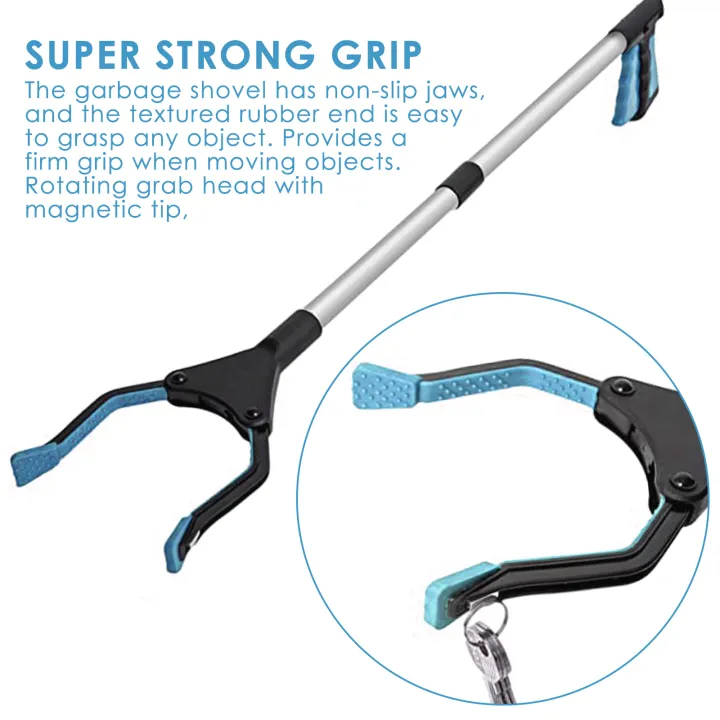 thumbnail image 2 of 38" Long Trash Picker Grabber - Aluminum Reacher Tool For Elderly & Outdoor Cleanup 2 of 6