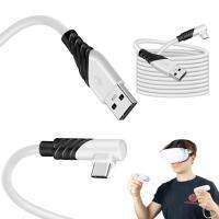 、‘】【【 Link Cable 90 Degrees 5 Meters Usb3.0 Computer Connection Data Cable Compatible For Oculus Quest2 Vr Helmet