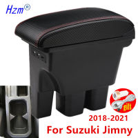 ที่เท้าแขนรถสำหรับ Suzuki Jimny ที่เท้าแขนกล่อง Jimny JB74 JB64 2021 2020 2019 2018กล่องเก็บรถอุปกรณ์ตกแต่งภายในชิ้นส่วน3USB