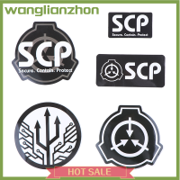 Wanglianzhon แผ่นรองพื้นสติกเกอร์กันน้ำไวนิล SCP สำหรับตู้เย็นสเกตบอร์ดกีตาร์แล็ปท็อป5ชิ้น