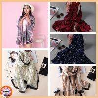 UUMIR Winter Cape Silk Flower Printed Neckerchief Women Scarves Knitted Wrap Lady Shawl