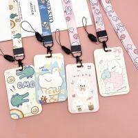 Cute Work ID Bus Card Holder with Lanyard to Pick Up and Send Students Campus Pass Cute Badge