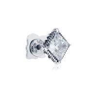 ake ake Traitor Crystal  Earring Stud - White Crystal  ต่างหูเงินแท้ 925 แบบปักก้าน  **จำหน่ายเป็นข้าง