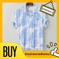 Men’s T-shirtsเสื้อเชิ้ตแขนสั้นลายดอกไม้ย้อนยุคเทรนด์เสื้อเชิ้ตชายหาดลายดอกไม้เสื้อผ้าแฟชั่น