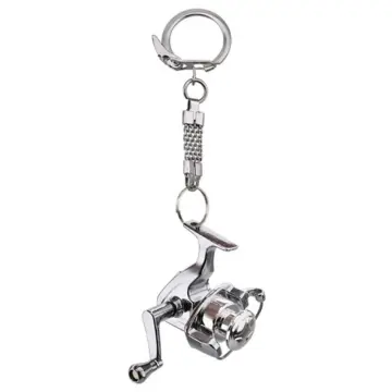 Mini Fishing Reel Keychain, Miniature Spinning Wheel