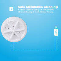 Mini Portable Ultrasonic Washing Machine USB Air Bubble Turbo Washer Personal Clothing Cleaning Tool Travel Home Business Trip