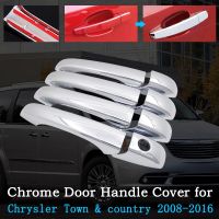 Chrome Car Door Handle Cover For Chrysler Town &amp; Country Lancia Grand Voyager Grand Voyager 2008~2016 Trim Exterior Essories