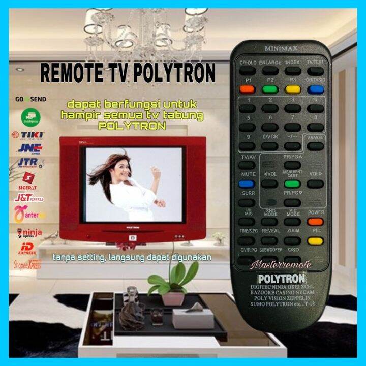 REMOT REMOTE TV POLYTRON/MINIMAX TV TABUNG | Lazada Indonesia