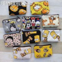 Childrens Wallet Boy Coin Purse Canvas Cute Cartoon Mini Zipper Headphone Pouch Korean Version For Girls And Boys 【OCT】