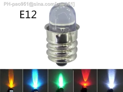 Blue LED 24V E12 red 12V E12 LED green 24V Instrument 18V led e12 12v yellow 18V blue lIndicator bulb LED E12 3v red 12v e12 6v