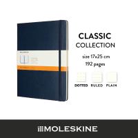 Moleskine สมุดบันทึก ปกแข็ง สีน้ำเงิน ขนาดใหญ่พิเศษ 17x25 ซม MOLESKINE NOTEBOOK XL HARD COVER SAP.BLUE 17X25 CM