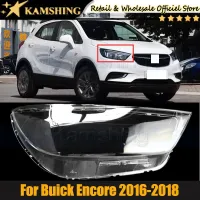 Kamshing ที่ครอบไฟหน้ากันชนหน้าโป๊ะรถสำหรับ Buick Encore 2016-2018ไฟฉายคาดศีรษะเคสกระจกหลอดไฟหน้าฝาปิดเลนส์