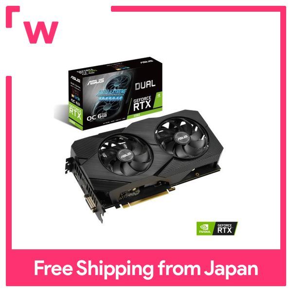 Dual fan model with ASUS NVIDIA GeForce RTX 2060 6G DUAL-RTX2060