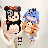 วินนี่เดอะพูห์น่ารัก Tigger Eeyore เคสโทรศัพท์3D สำหรับ iPhone 14 Pro Max 14เคสสำหรับ Apple 13 Pro Max ปลอกสำหรับ iPhone 12 Pro Max เคสนิ่มอินเทรนด์น่ารักสนุกไม่ซ้ำใครสำหรับ iPhone 11 Pro Max 11 XS ฝาปิด Se สูงสุด XR XS X 8 7 Plus