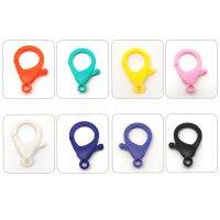 Lobster Claw Clasps Hard Plastic Lobster Clasp Hooks Clips for DIY, Crafts, Key Chain, Jewellery Accessories, Multicolor, 35 mm