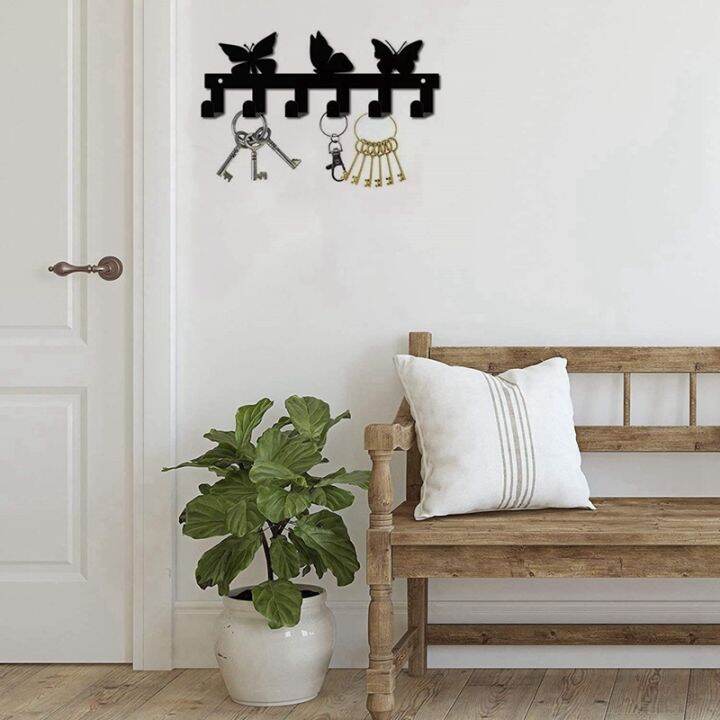 key-rack-holder-wall-mounted-key-holder-6-hook-hanging-rack-cute-key-decorative-with-screws-anchors-for-coat-clothes