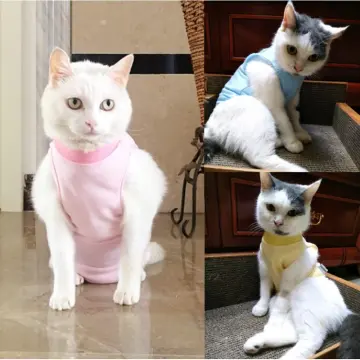 Male Female Cat Postoperative Recovery Clothes Cotton Pet Dog Sterilization  Suit Jumpsuit for Cats Gotas Sphynx mascotas Costume