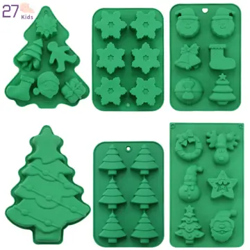 2 Pieces Snowflake Silicone Mold Snowflake Cake Candy Mold For Christmas  Diy Handmade Chocolate Cake Decoration